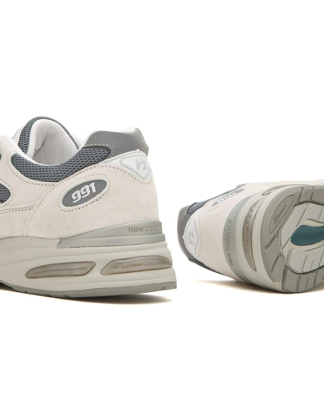 New Balance White U991Lg2