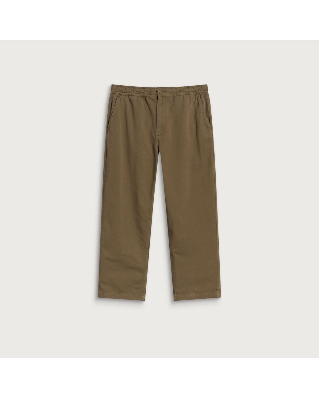 Wax London Green Kurt Twill Trousers for men