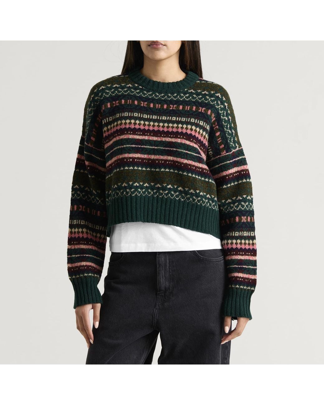 Barbour Green Overton Knitted Jumper
