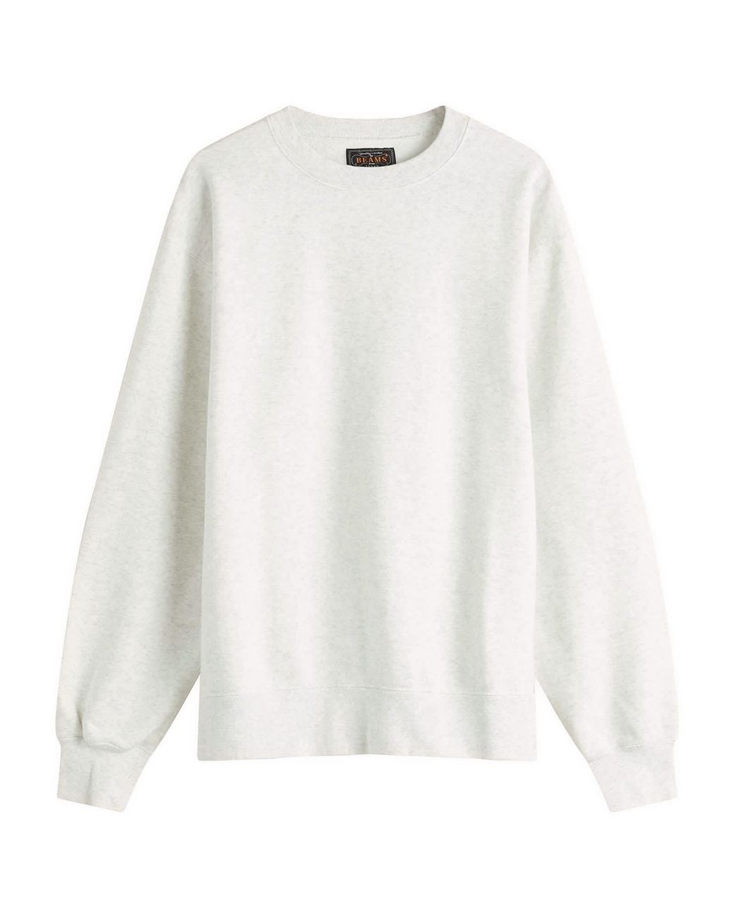 Beams Plus Crew Sweatshirt in White for Men | Lyst