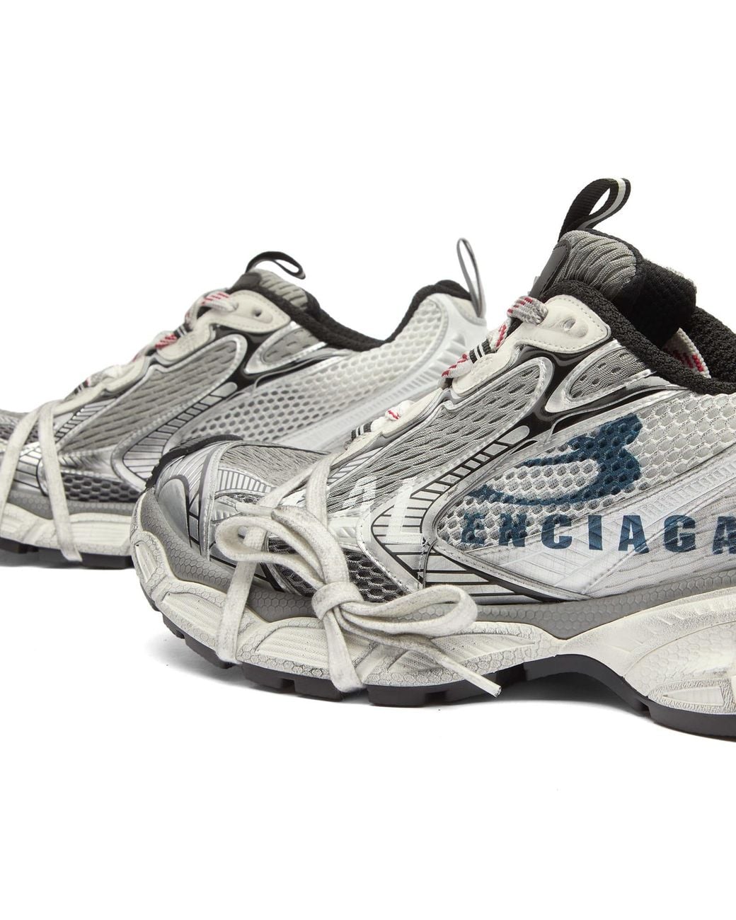 Balenciaga White 3Xl Split Logo Sneaker for men