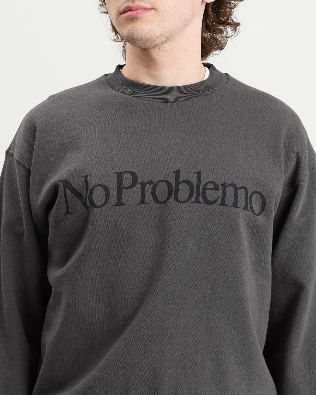No Problemo Gray Sweatshirt for men