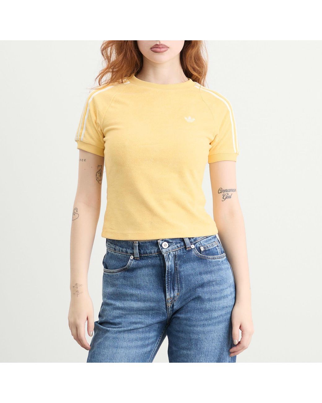 Adidas Yellow Terry Towel T-Shirt