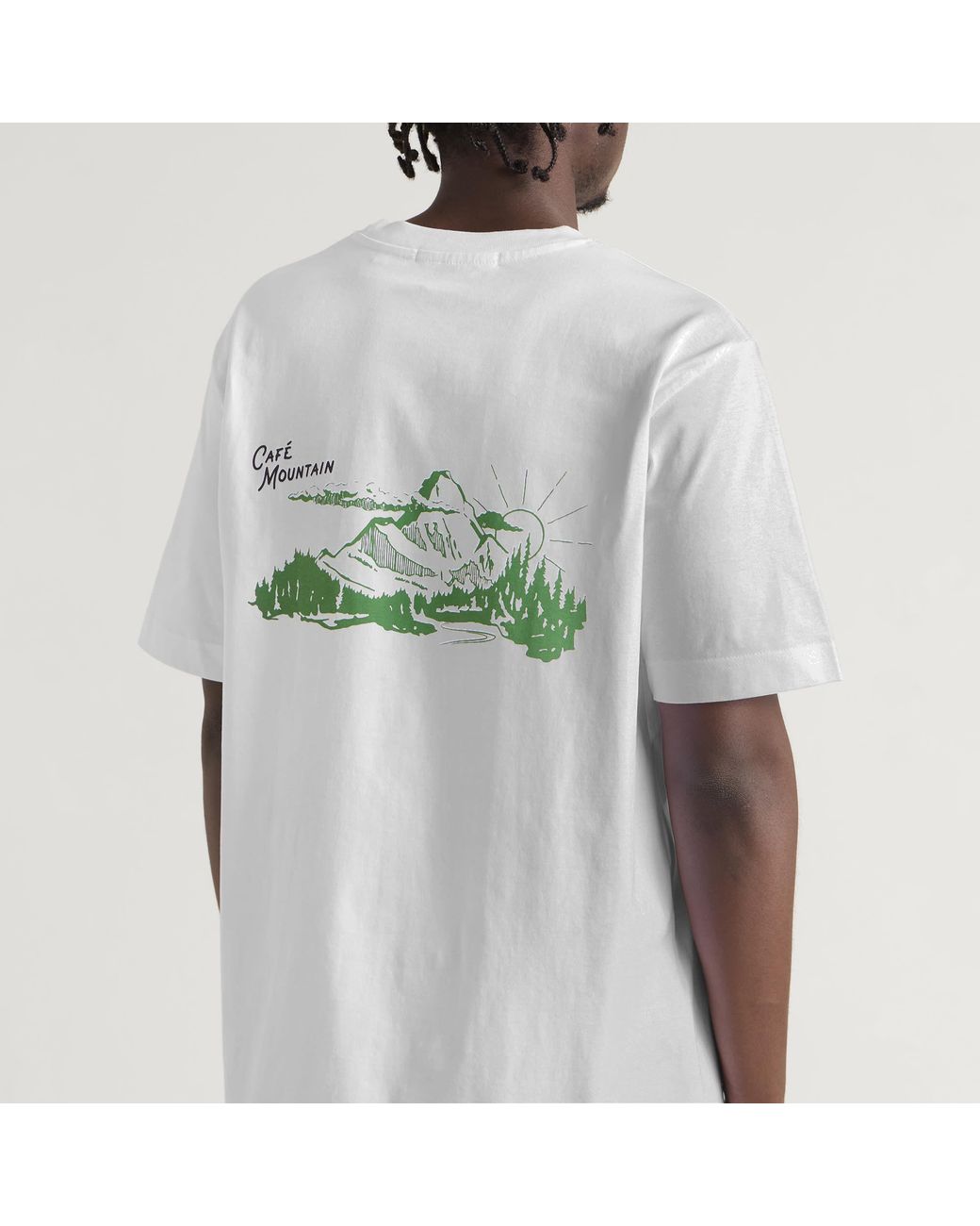 Cafe Mountain White Legacy T-Shirt for men