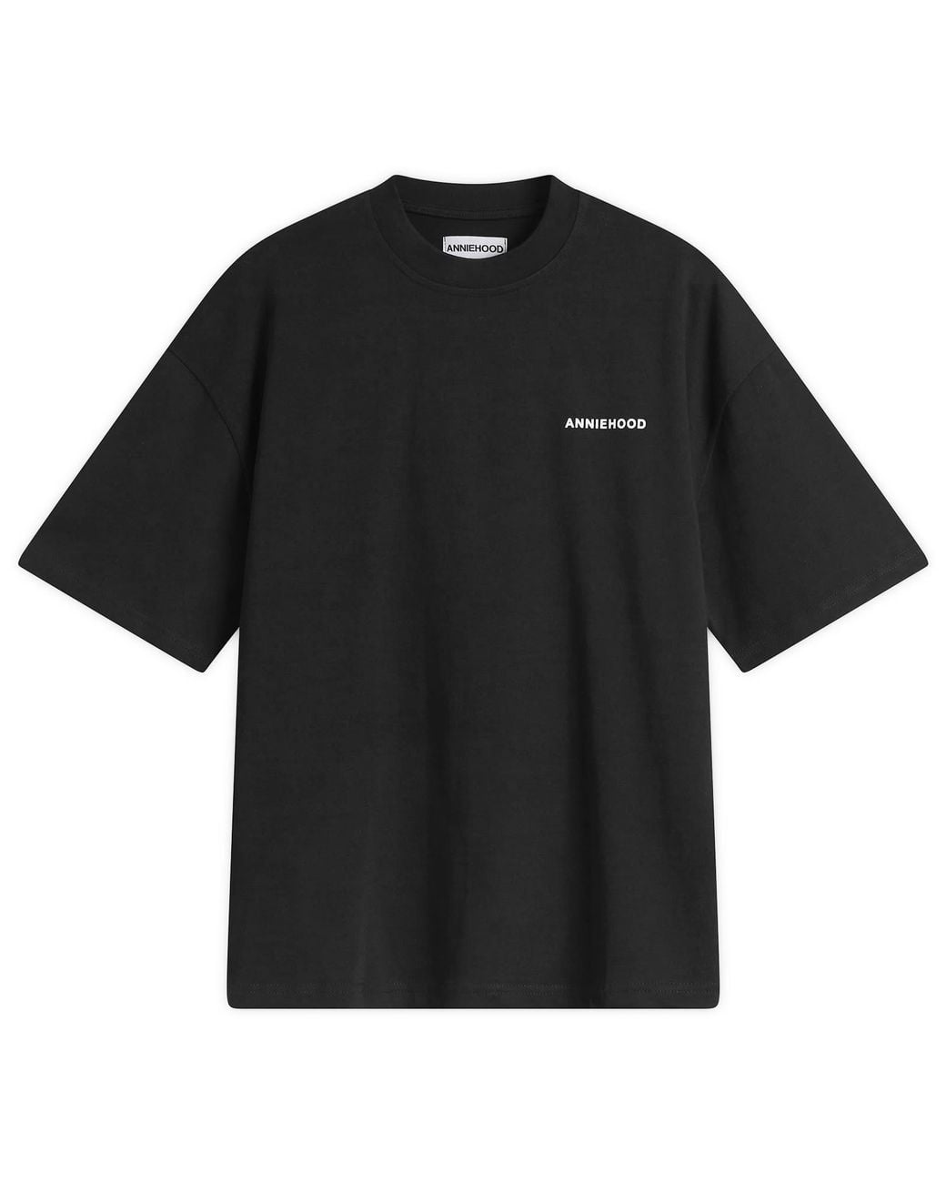 Annie Hood Black Mini Logo T-Shirt for men