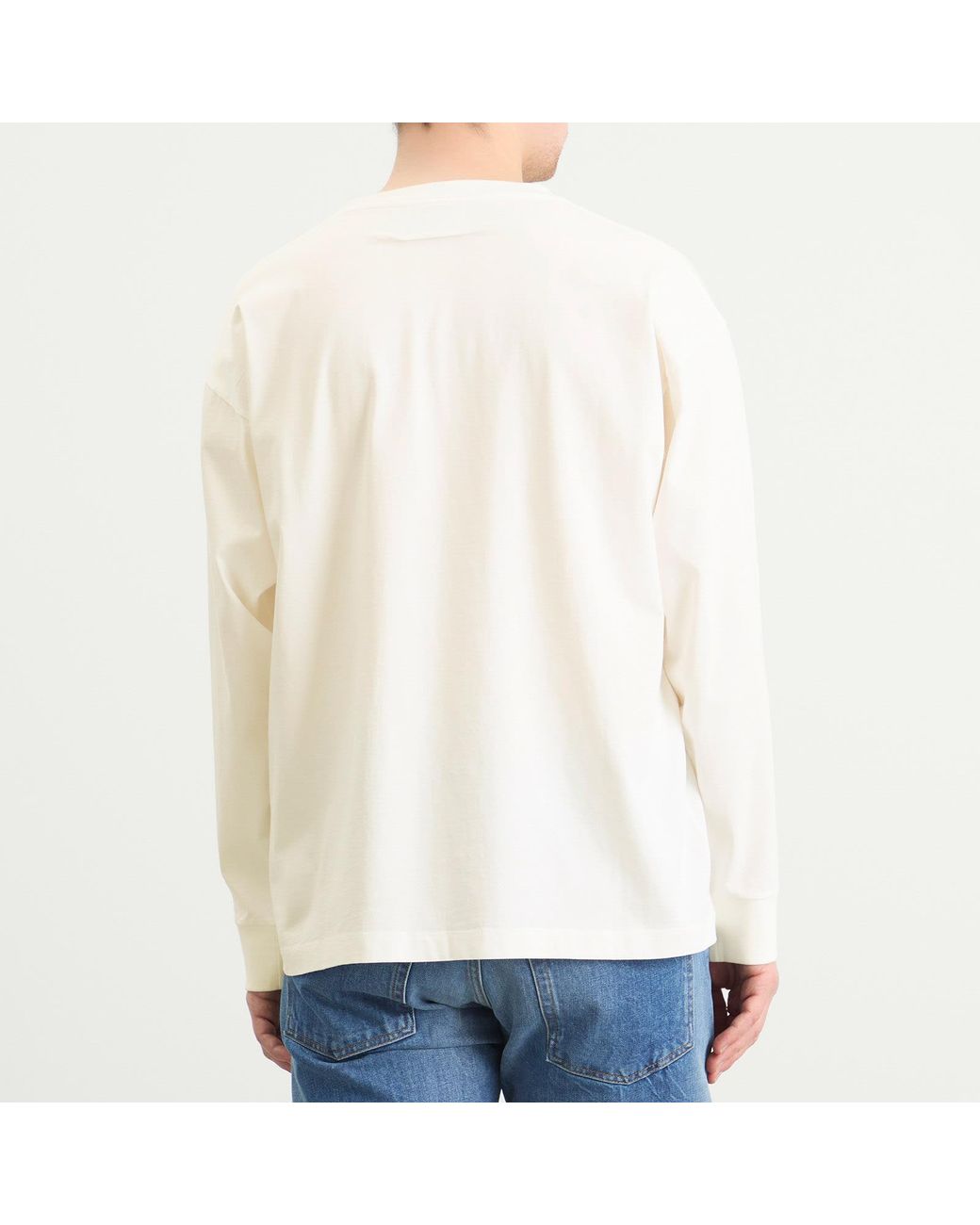Maison Margiela White Mm6 Tailored Labels Long Sleeve T-Shirt for men