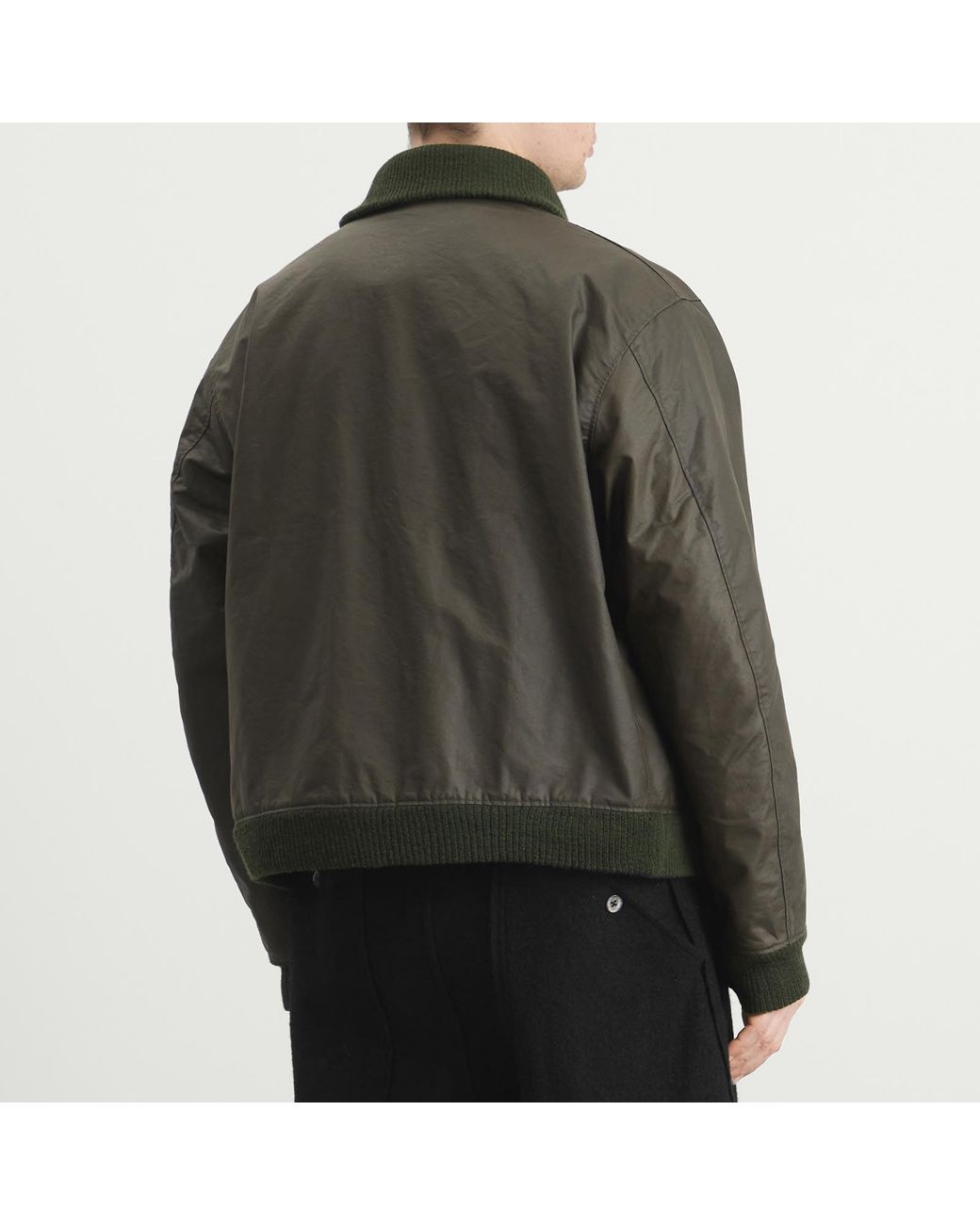 Engineered Garments Green Waxed Cotton Ll Jacket for men