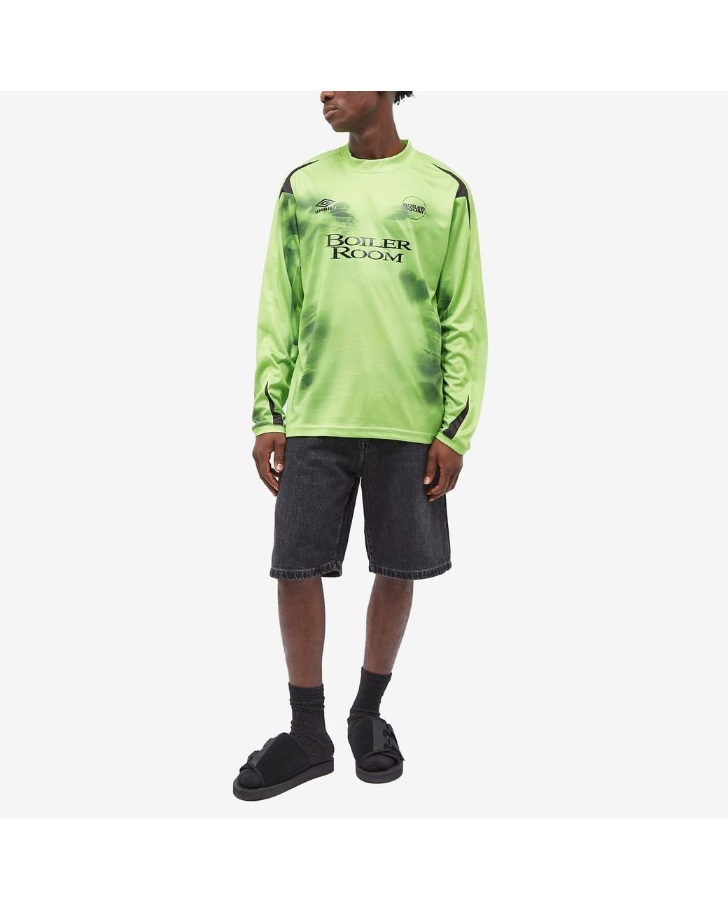 BOILER ROOM Bolier Room X Umbro Goalkeeper Jersey in Green BOILER ROOM Bolier Room X Umbro Goalkeeper Jersey in Green