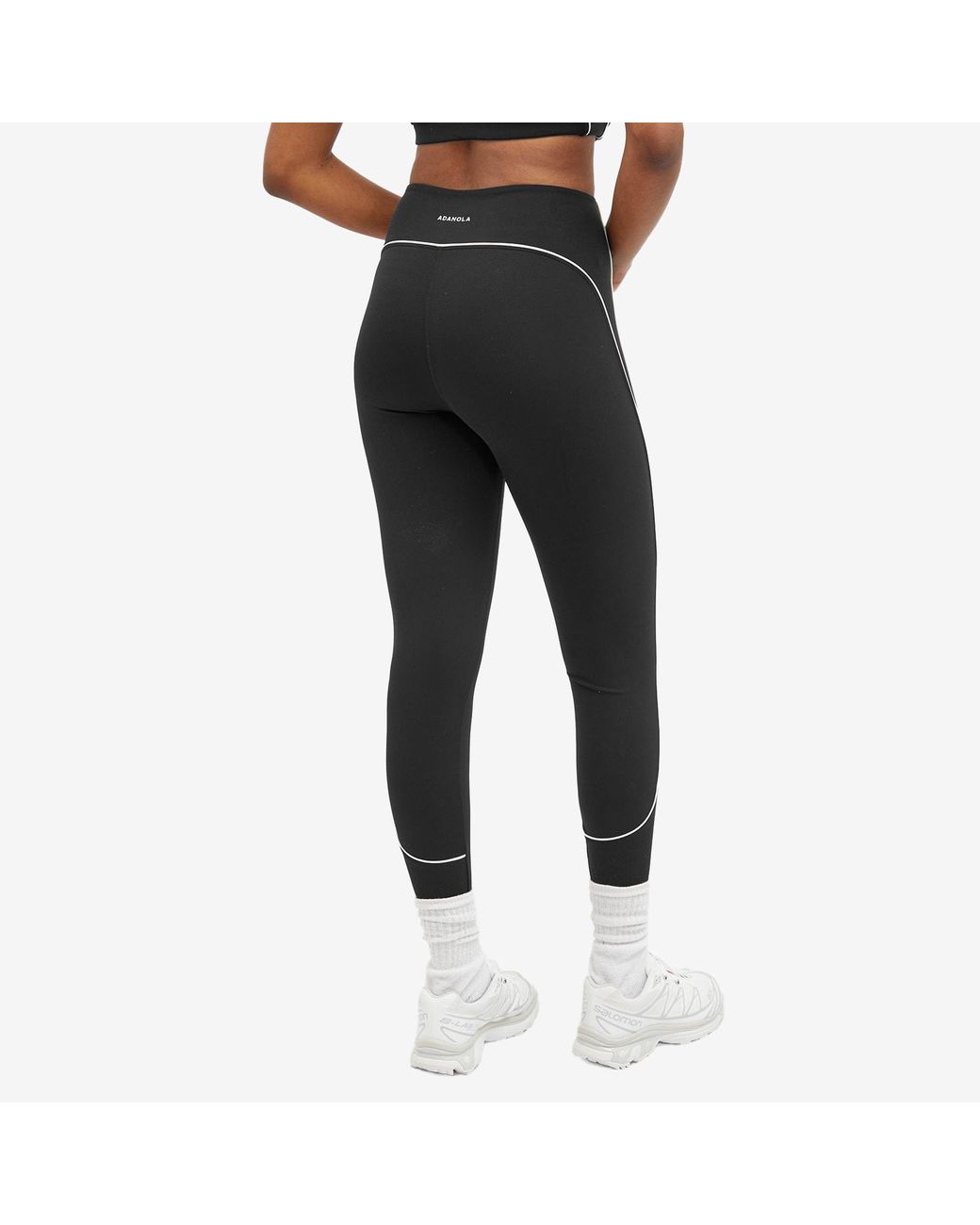 ADANOLA Ultimate Micro Piping Leggings in Black | Lyst UK