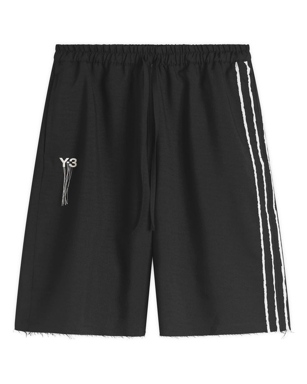 Y-3 3-Stripe Shorts in Black | Lyst
