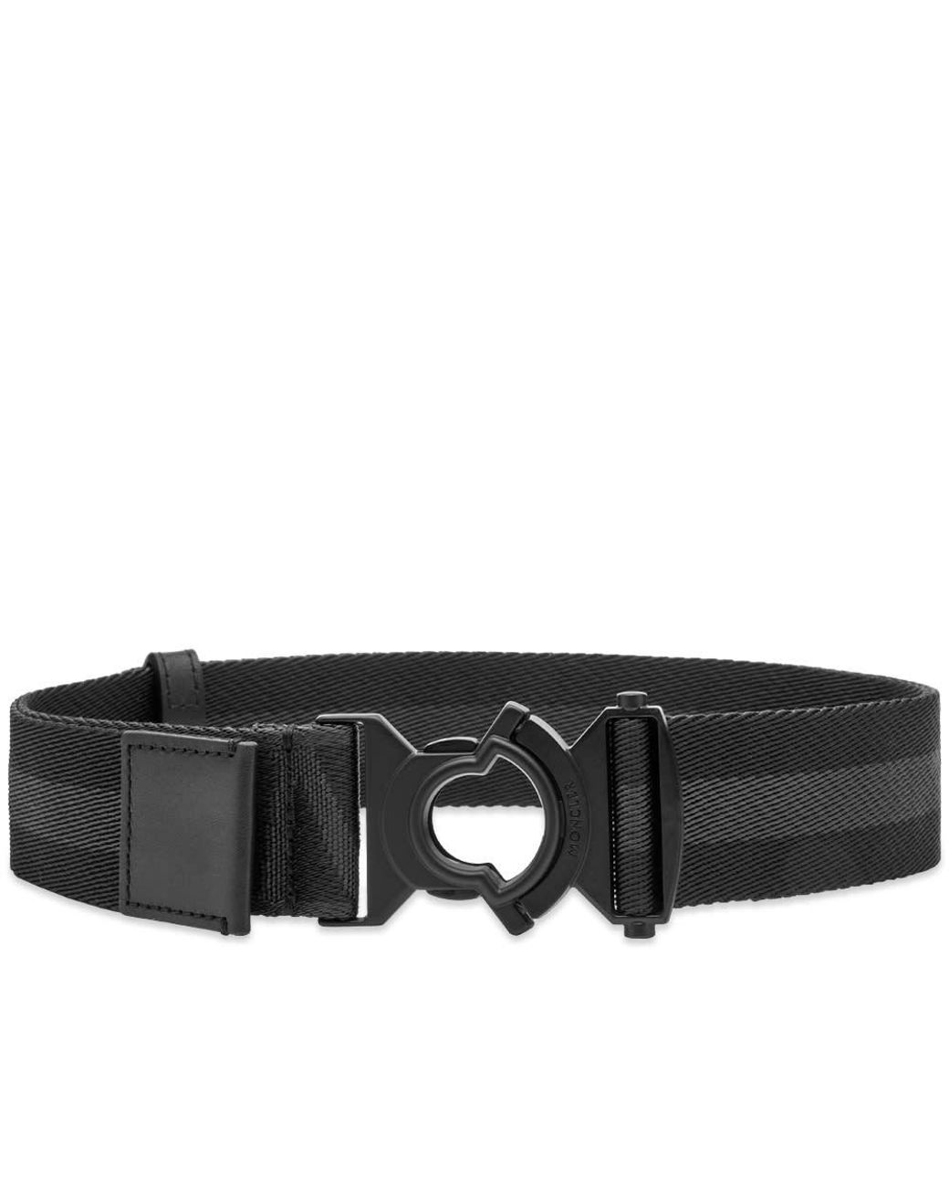 Moncler Jacquard Belt in Black | Lyst