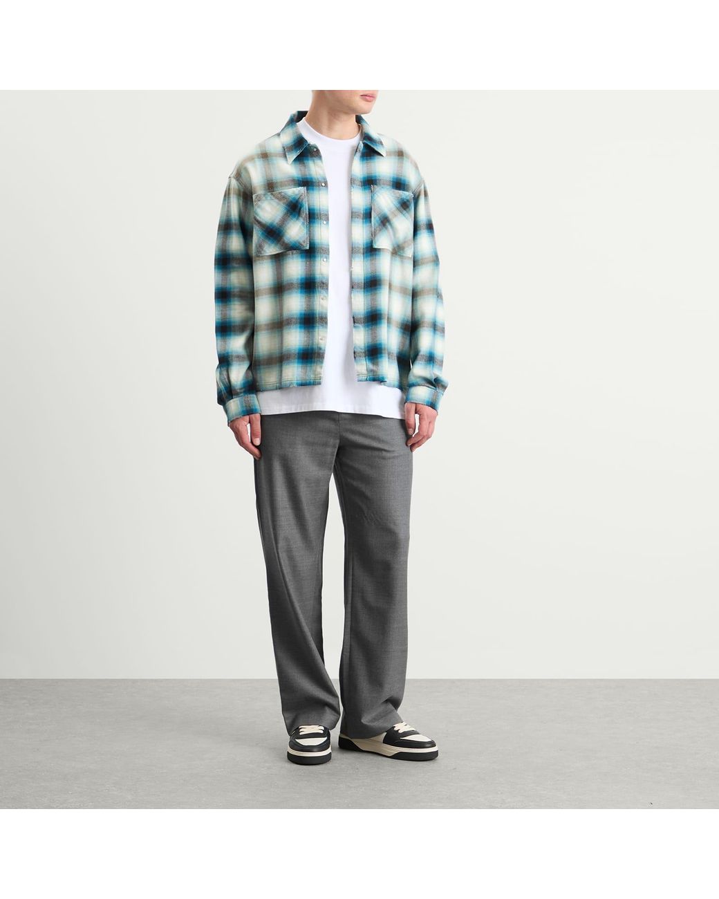 Represent Gray Wool Pant for men