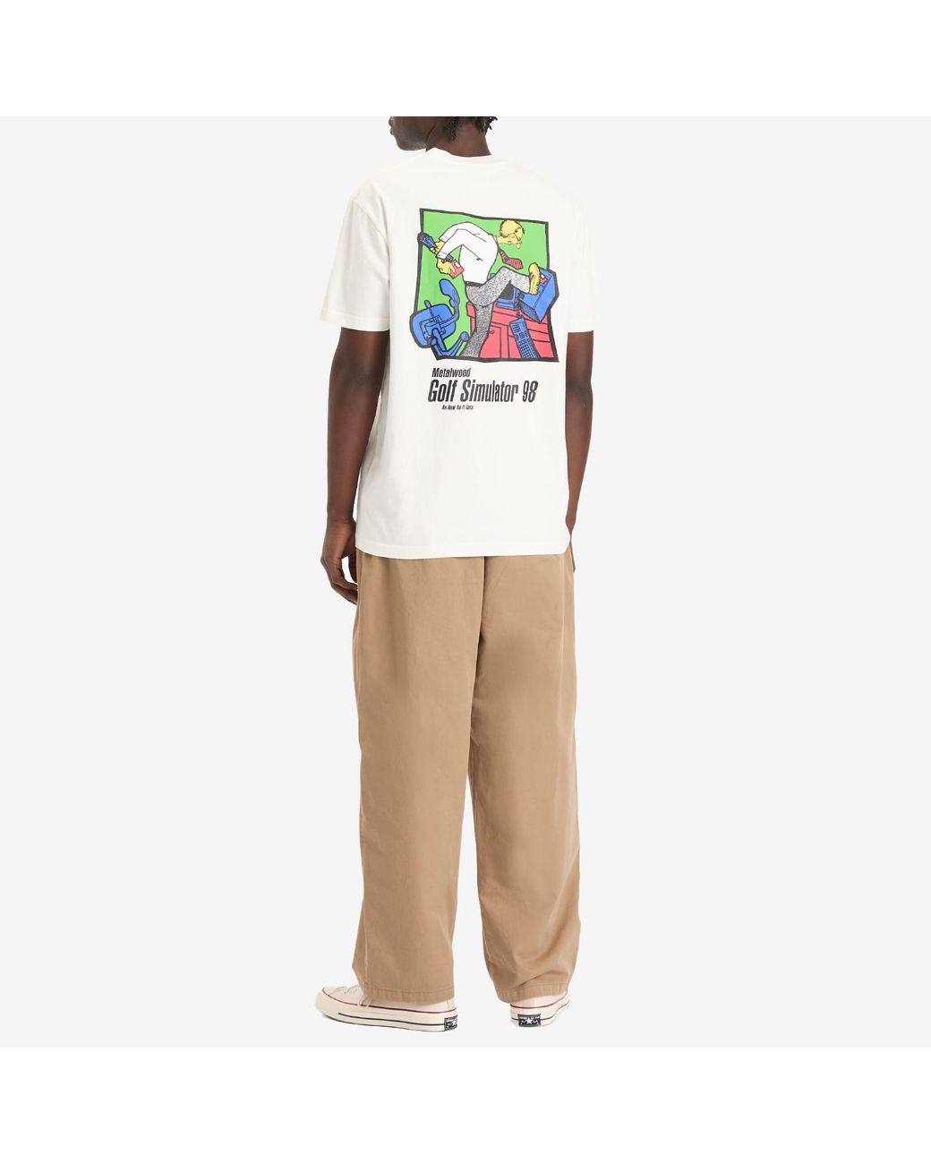 METALWOOD STUDIO White Simulator 98 T-Shirt for men