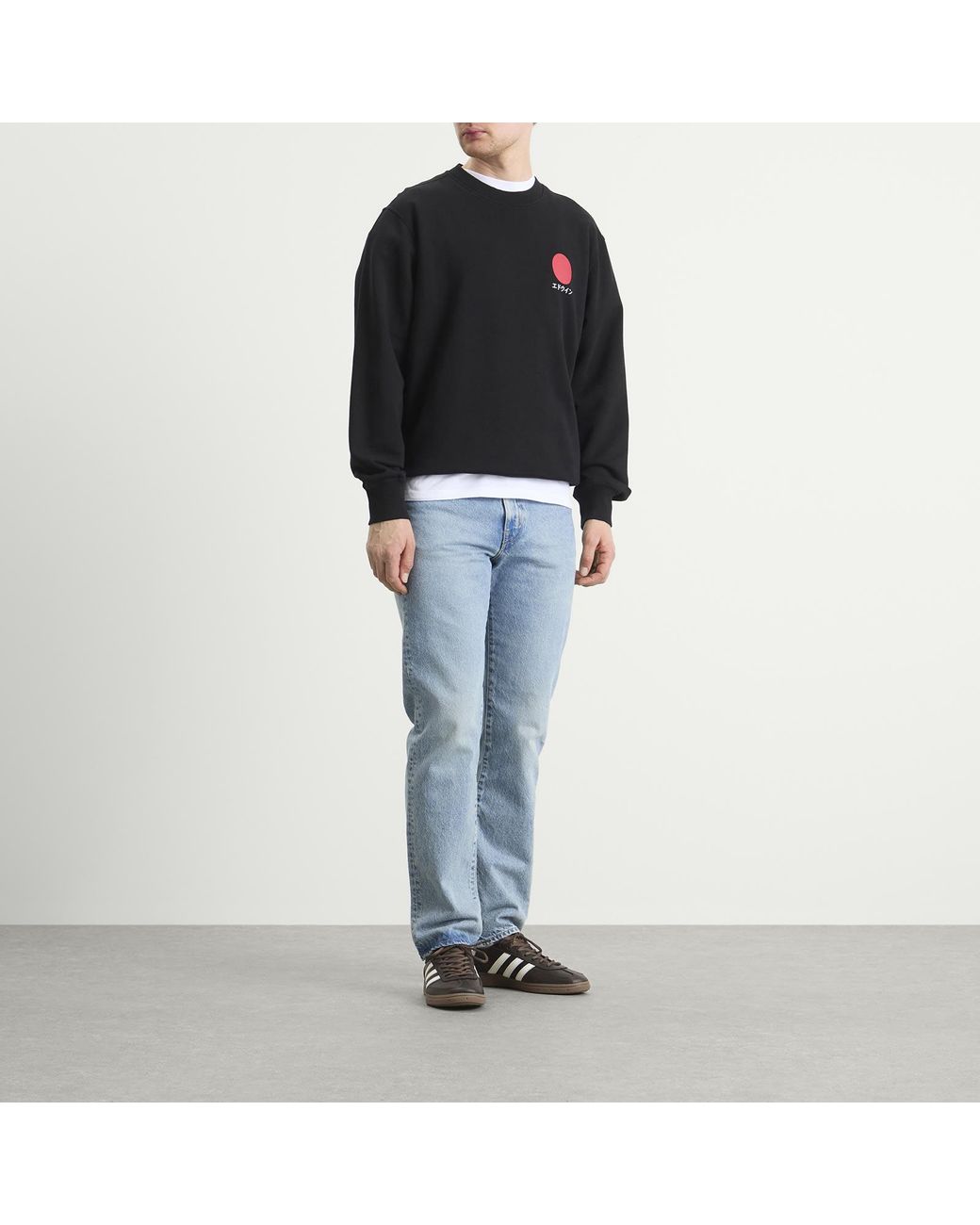 Edwin Black Japanese Sun Sweat for men