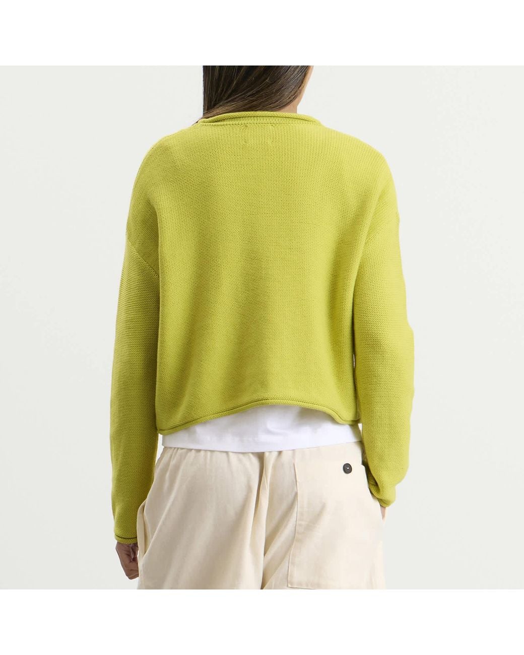 Chartruce Color Code Leset Mae Crewneck in Yellow | Lyst