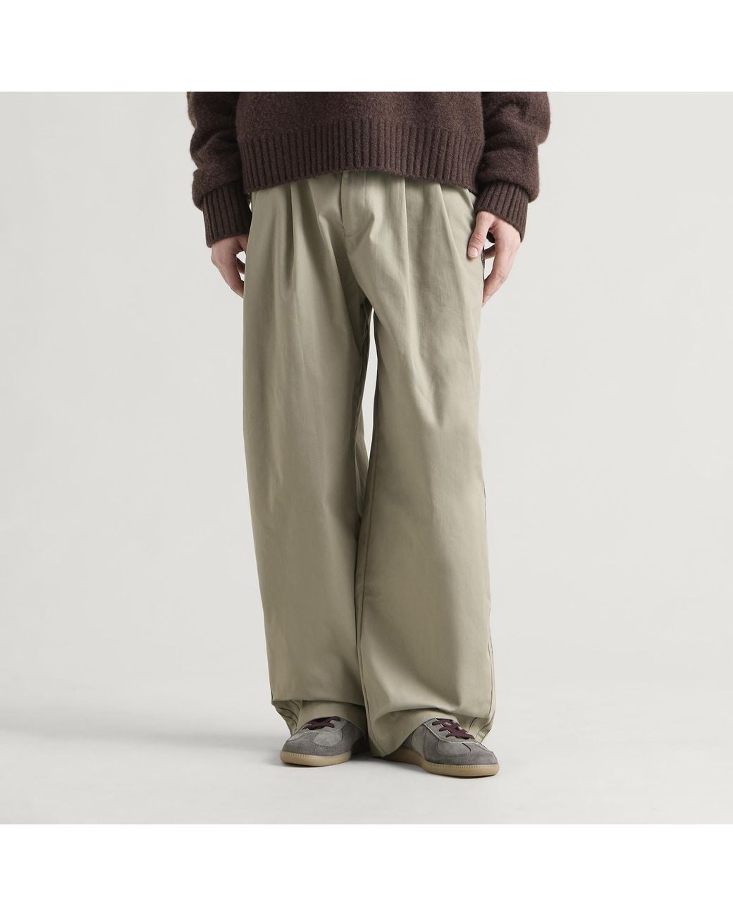 Adidas Green Pleated Pant for men