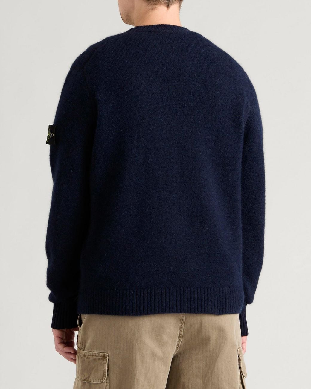 Stone Island Baby Alpaca Blend Jumper in Blue for Men | Lyst