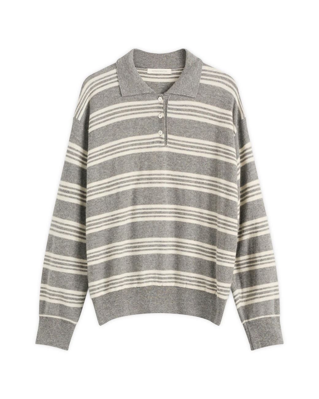 NOTHING WRITTEN Gray Kevin Stripe Pullover