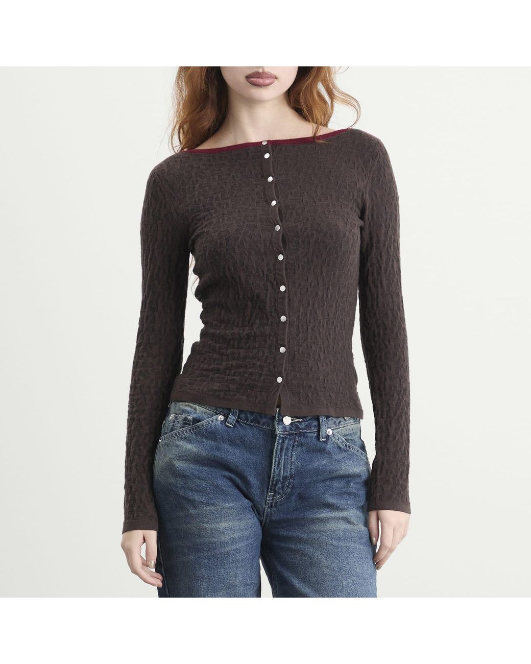 Peachy Den Brown Kitt Cardigan