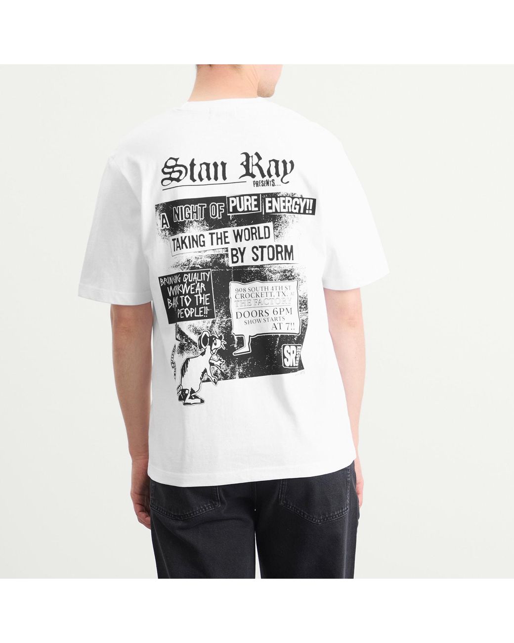 Stan Ray White Hardcore T-Shirt for men