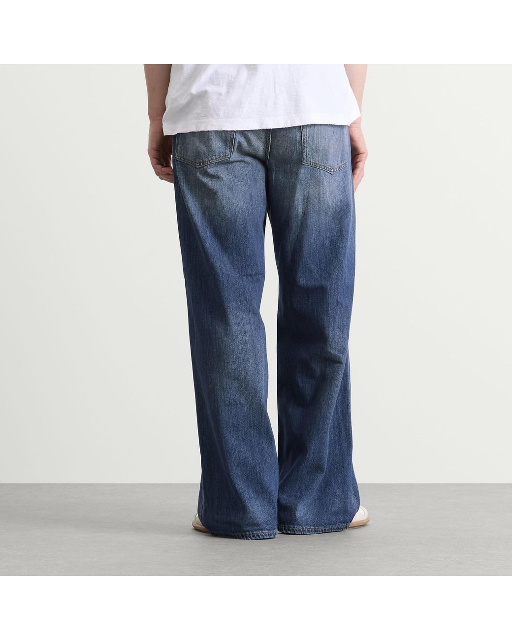 Acne Blue 1981 Trafalgar Wash Wide Leg Jeans for men