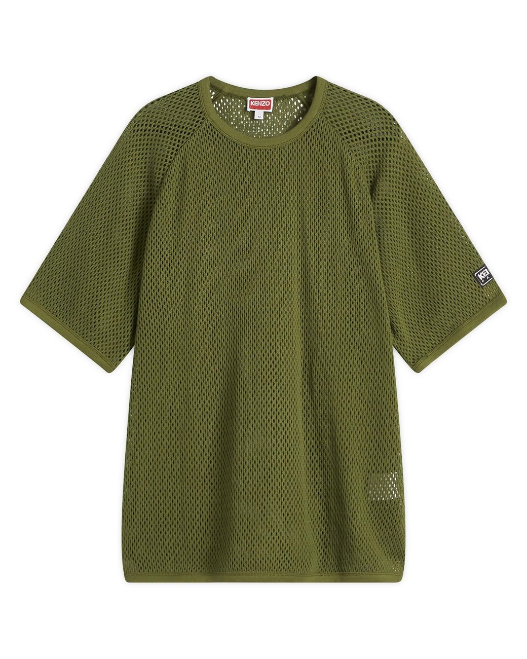 【送料関税込】Kenzo Mesh Oversized T-Shirt KENZO Mesh Oversized T-Shirt in Green for Men | Lyst