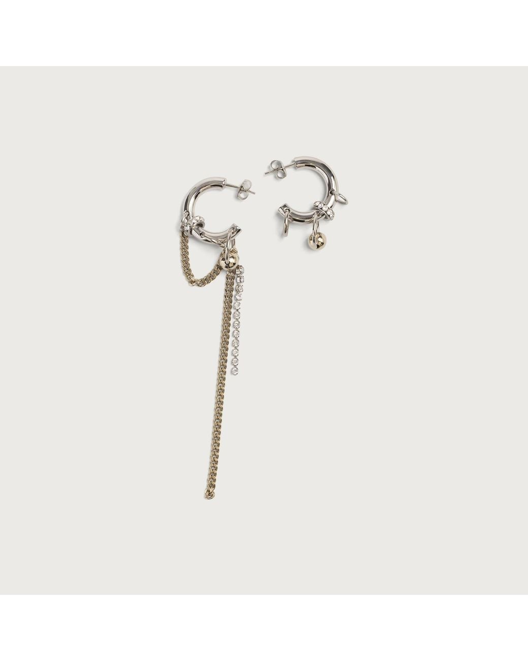 Justine Clenquet White Amber Earrings