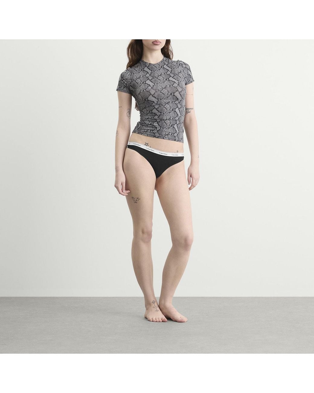 Calvin Klein Black Icon Thong