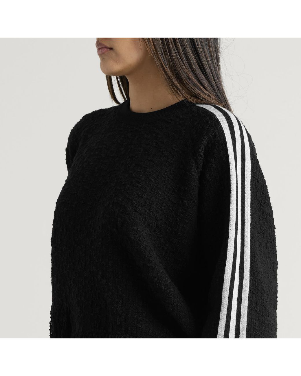 Y-3 Black Knit Fringe Sweatshirt