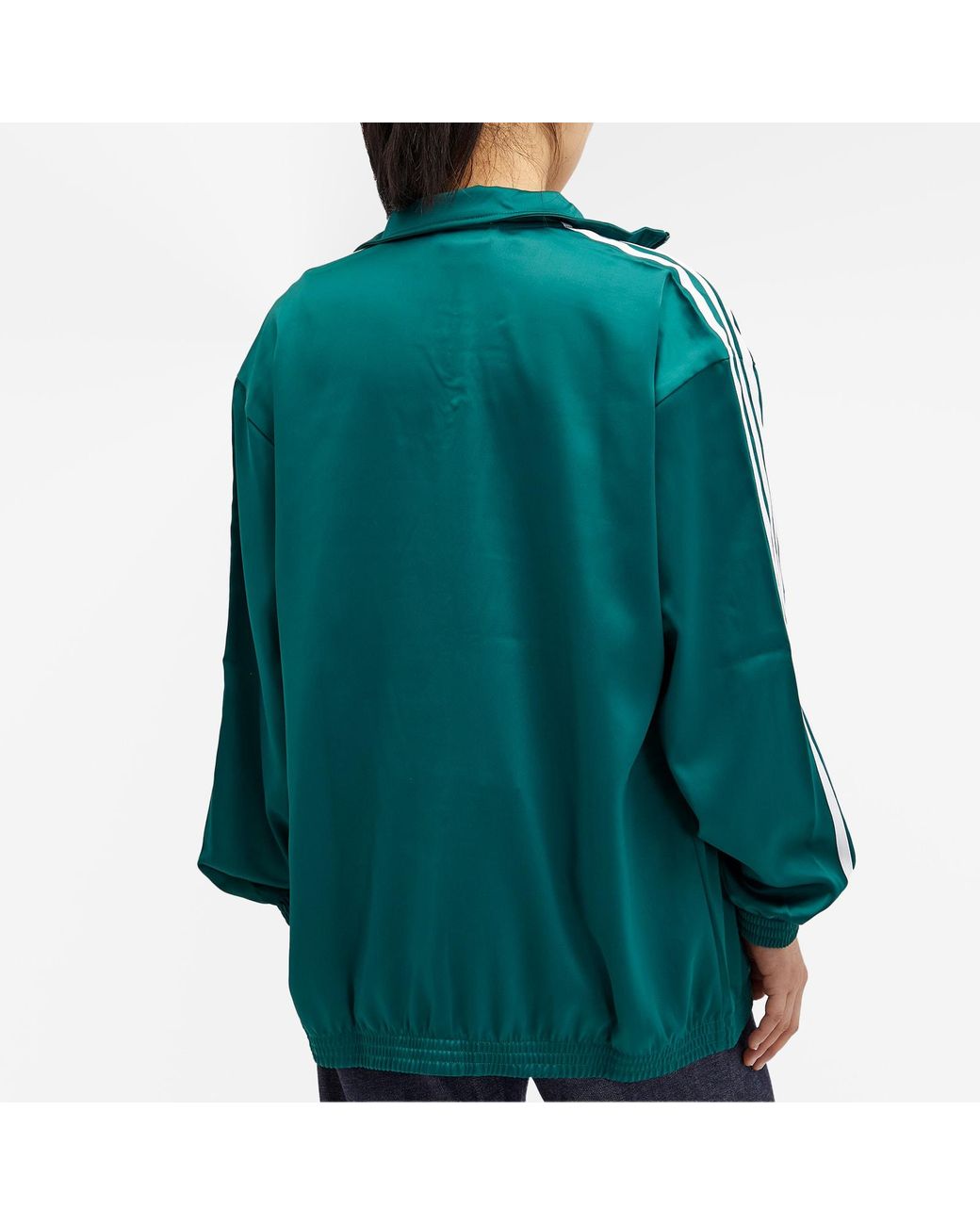【adidas Originals】SATIN TRACK TOP Adidas Original Loose Satin Track Top