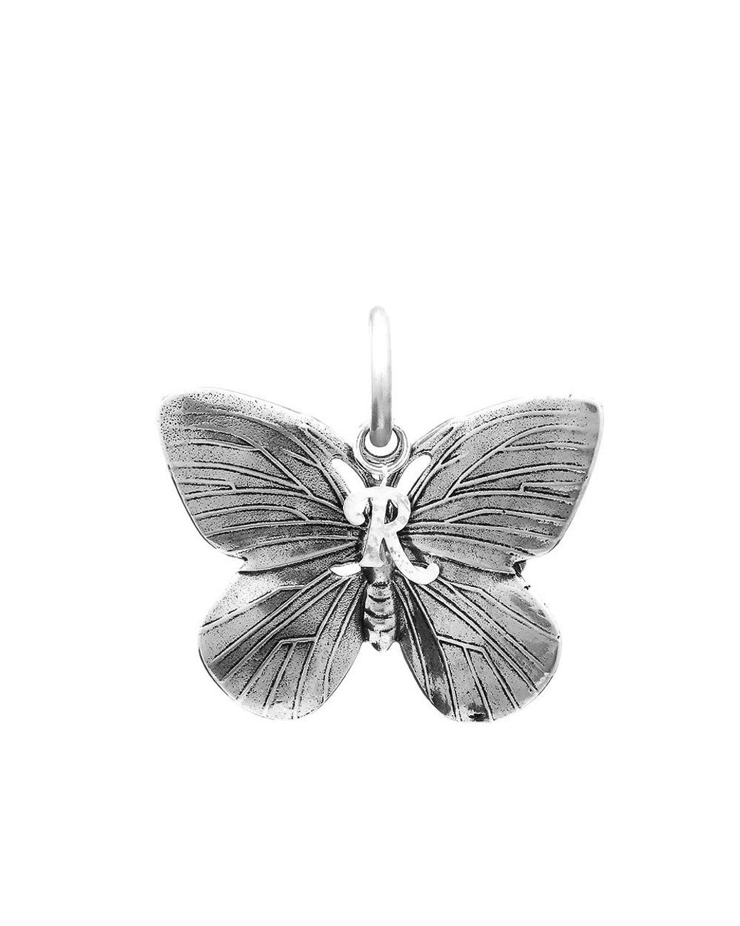 Raf Simons Butterfly Charm in Metallic for Men | Lyst
