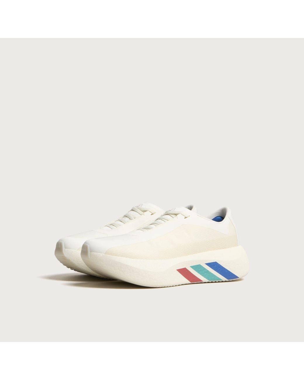 Adidas White Hyperboost Edge Stripe Sneaker for men