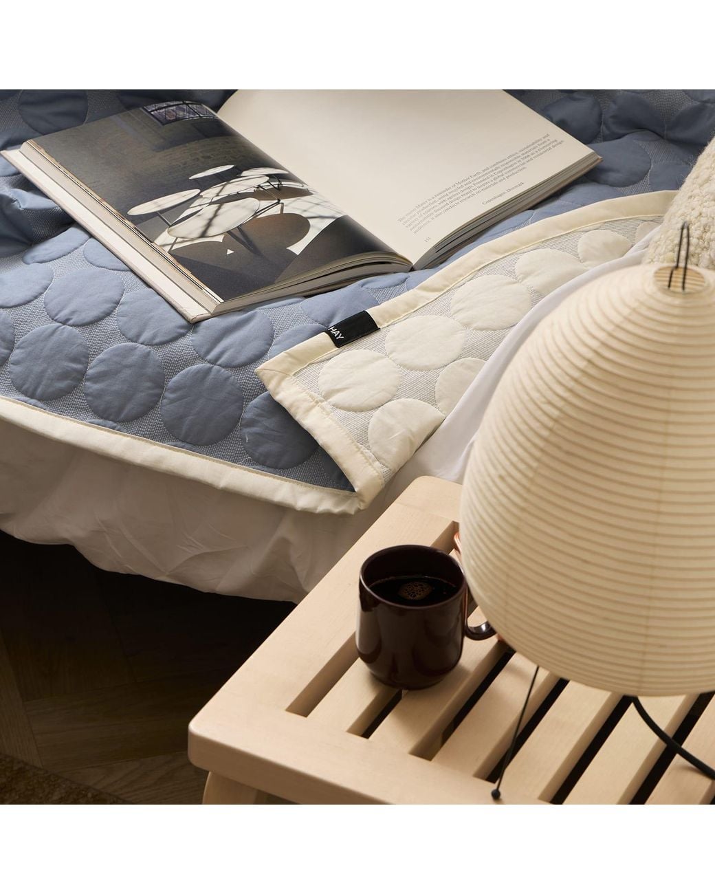 Hay Blue Mega Dot Bedspread