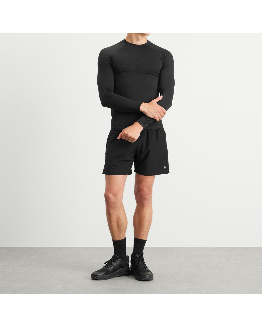 REPRESENT 247 Black Seamless Long Sleeve Top for men