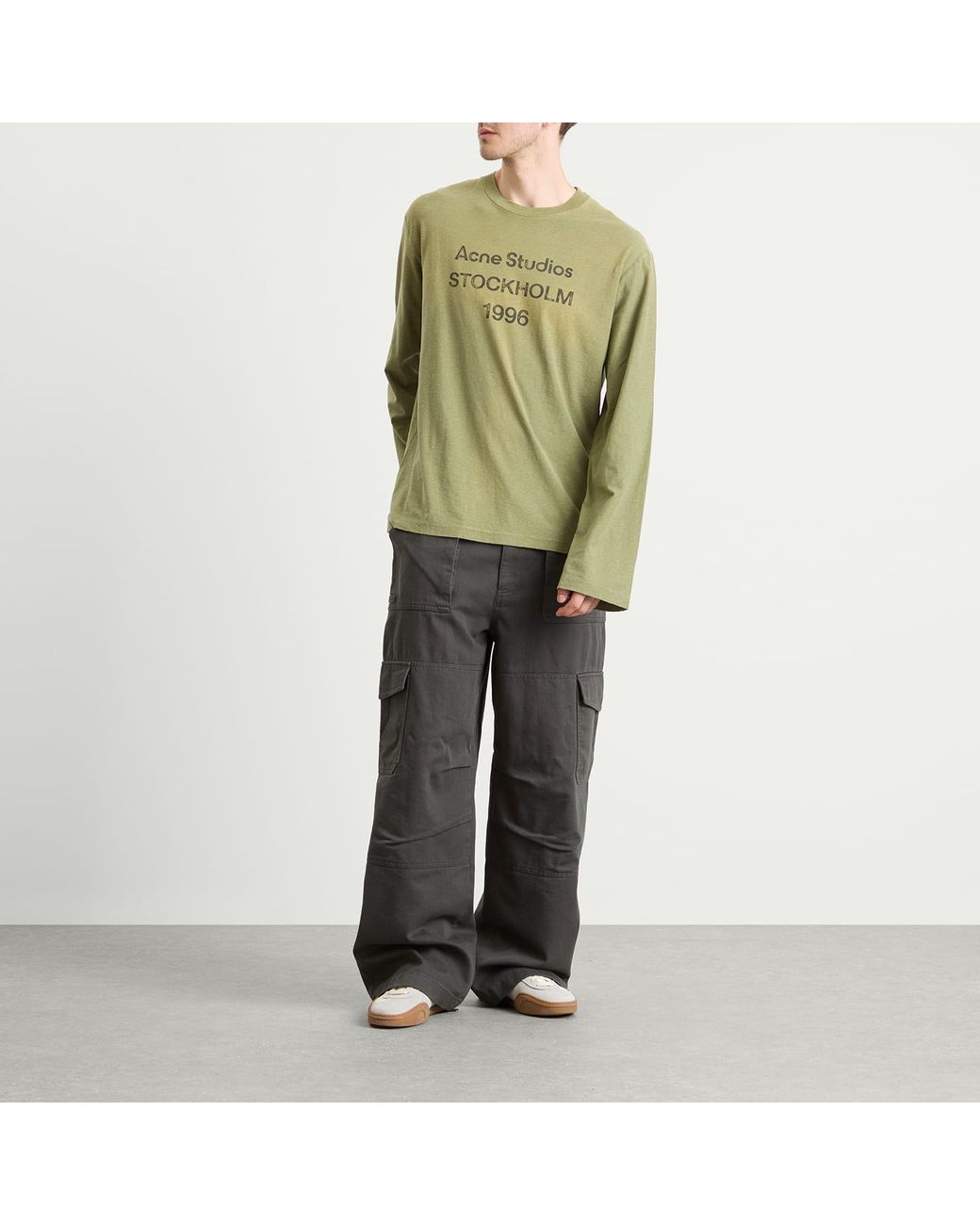 Acne Studios Edden U 1996 Long Sleeve T-Shirt in Green for Men