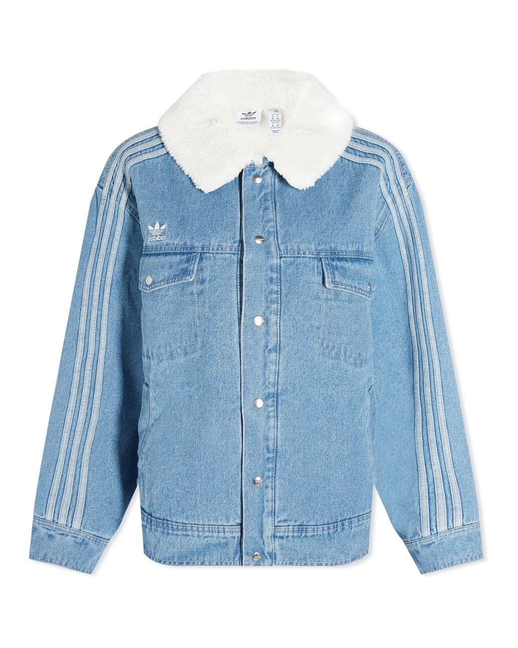adidas Neutral Court Denim Jacket in Blue Lyst Canada