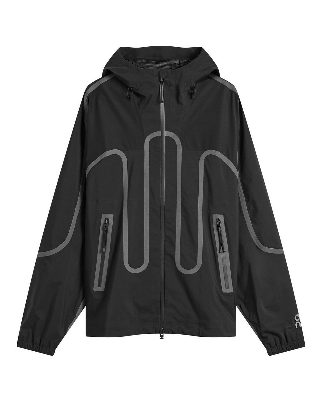 On Shoes Black Ik Waterproof Jacket for men