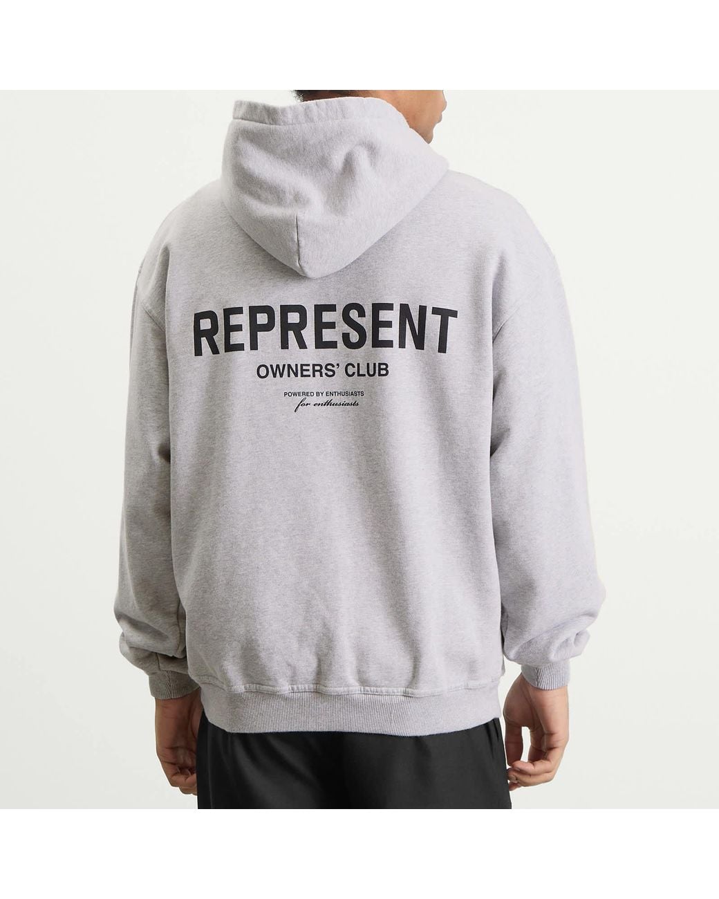 Represent Owners Club Hoodie in Gray for Men | Lyst