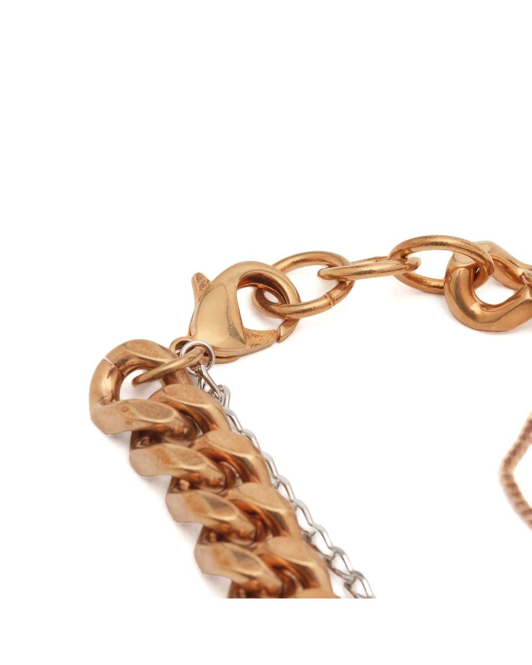 DRIES VAN NOTEN チェーン&ストーンブレスレット タイガーアイ DRIES VAN NOTEN チェーン&ストーンブレスレット タイガーアイ