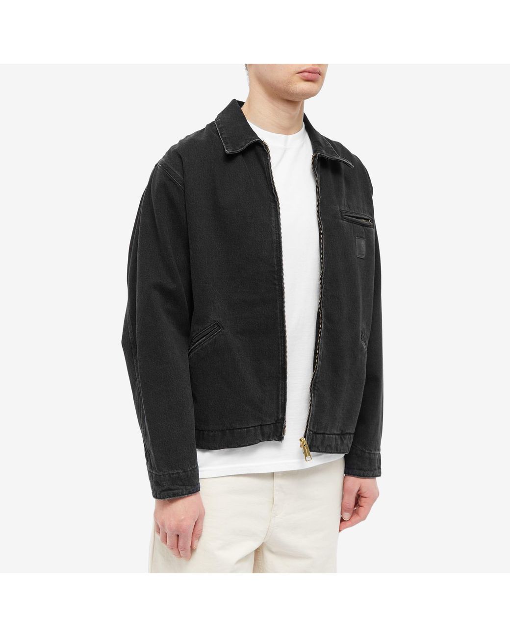 Carhartt WIP Rider Denim Jacket in Black for Men | Lyst