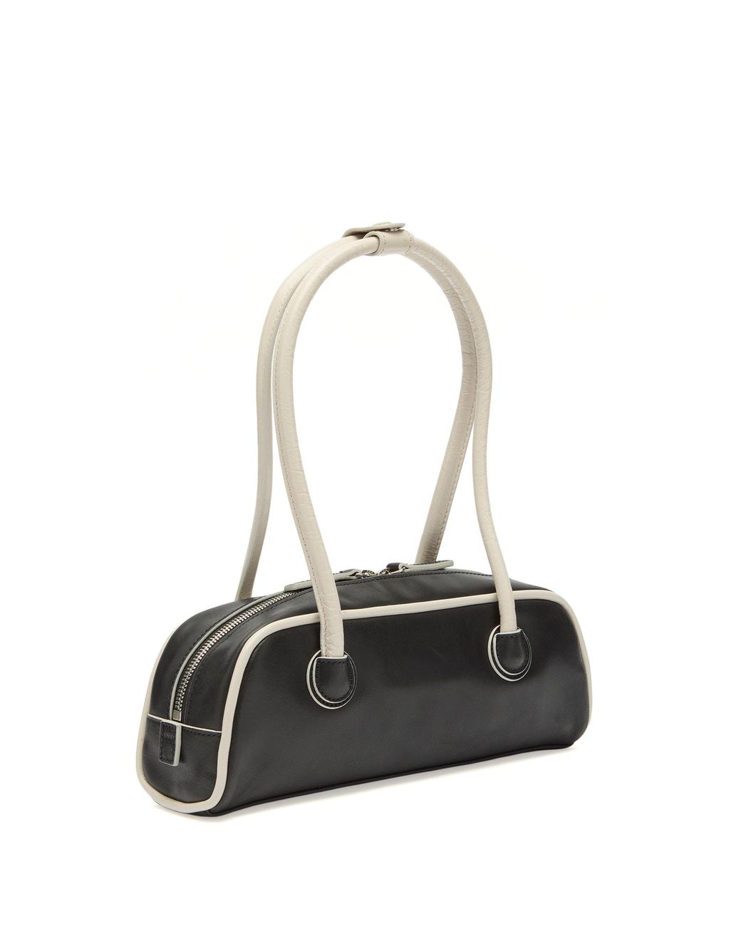 MARGE SHERWOOD Black Soft Piping Mini Soft Boston Ew Bag