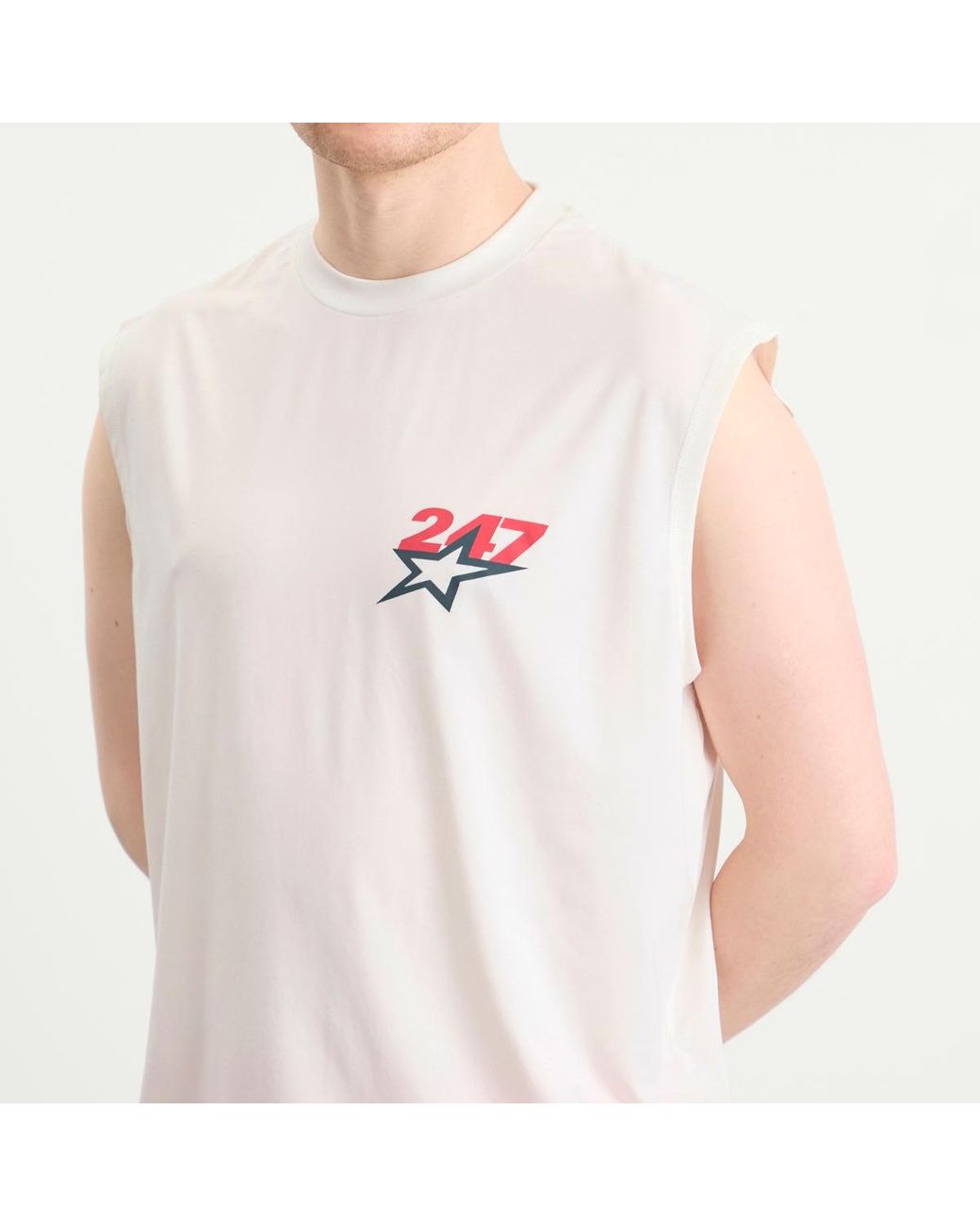 REPRESENT 247 White Represent Team 247 Star Os Tank for men