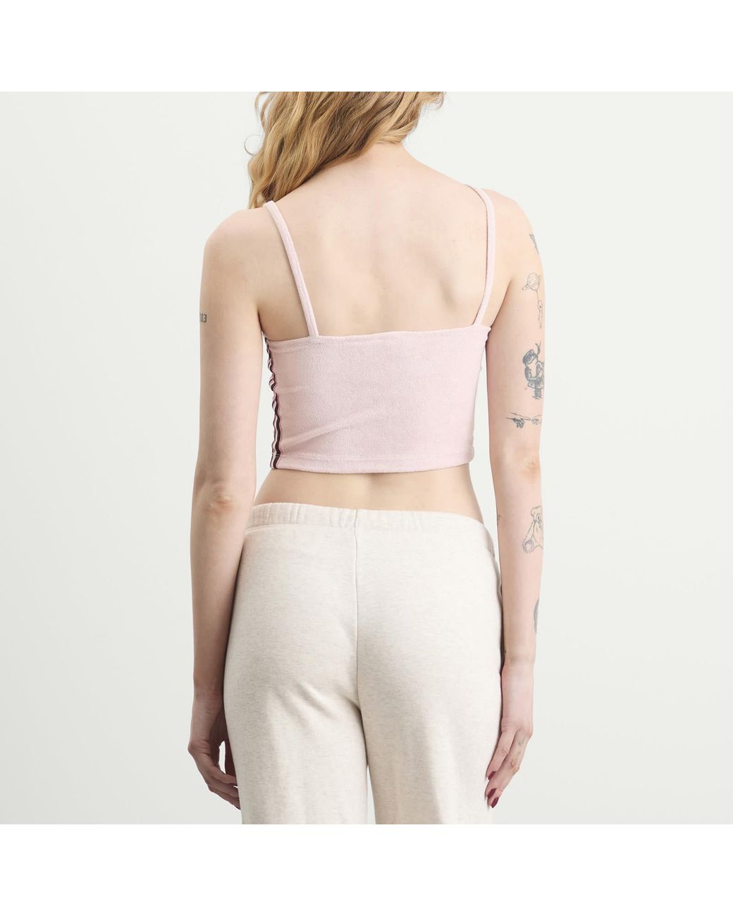 Adidas Pink Terry Towel Tank Top