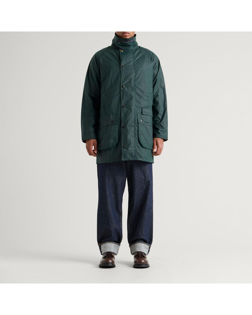 Barbour Green X Paul Smith Gamefair Wax Jacket for men