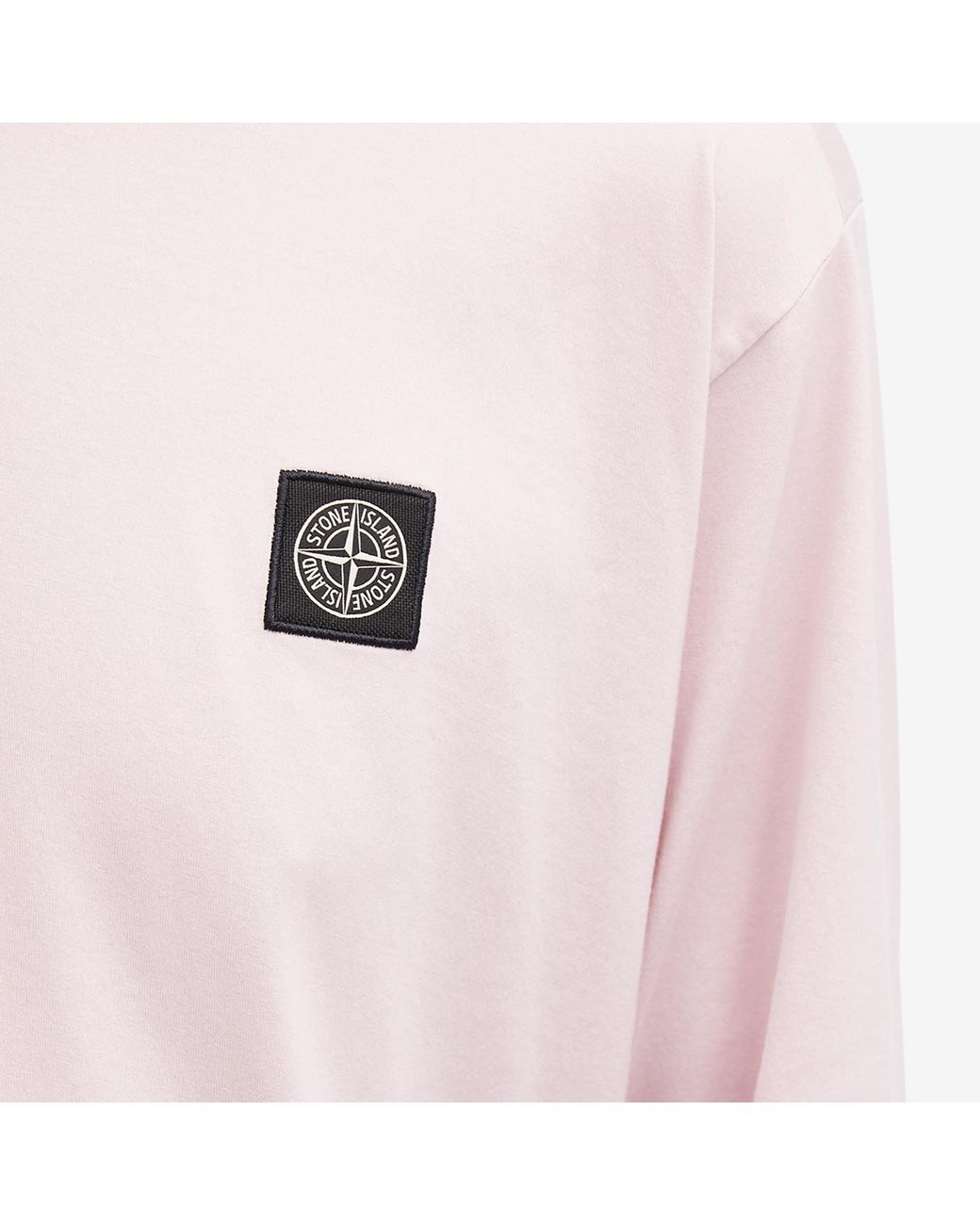 Stone Island Long Sleeve Patch T-Shirt in Pink for Men | Lyst Stone Island Long Sleeve Patch T-Shirt in Pink for Men | Lyst