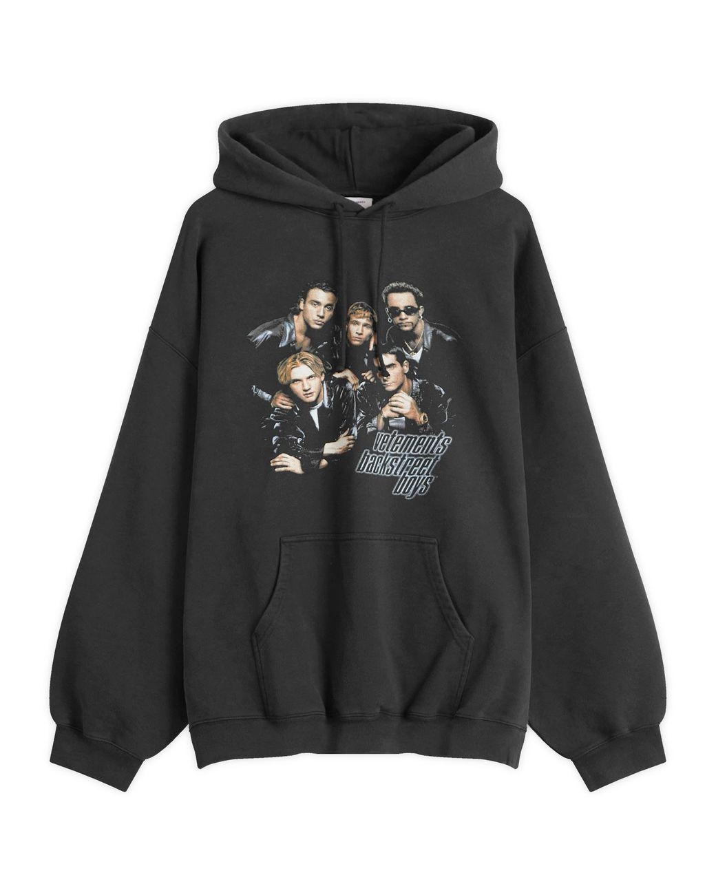 VETEMENTS BACKSTREETBOYS オーバーサイズパーカー vetements-Black-Backstreetboys