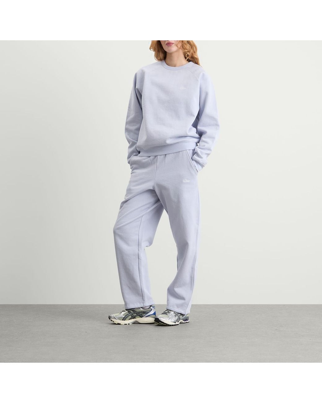 Dime Blue Cursive Small Logo Sweatpants
