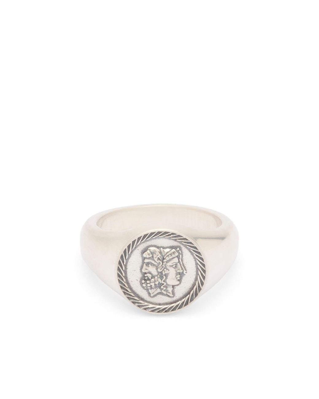 Serge Denimes Dual Ring in White for Men | Lyst