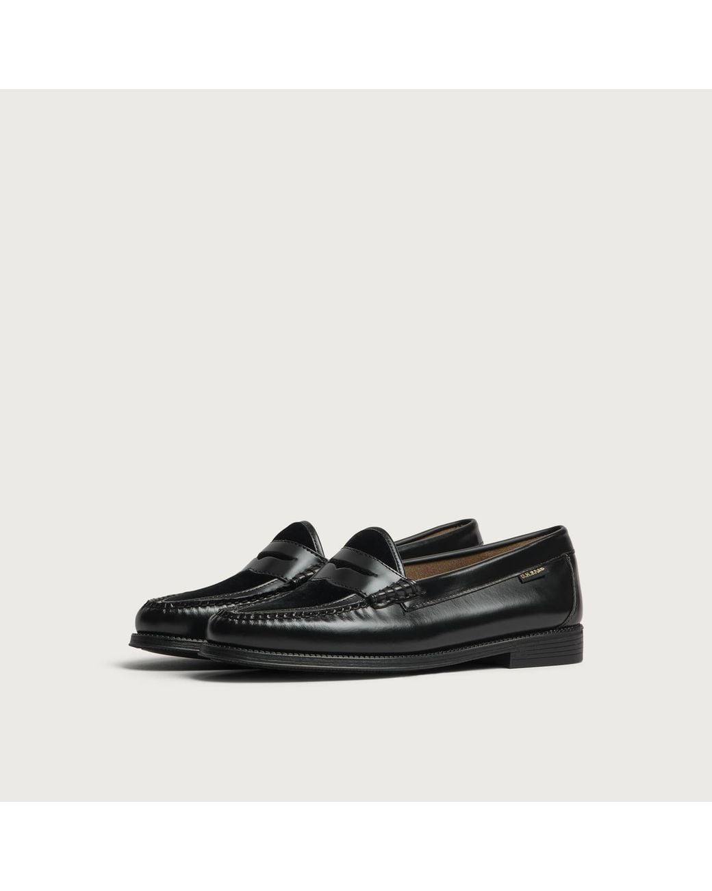 G.H.BASS Black Easy Weejun Penny Velvet Loafers
