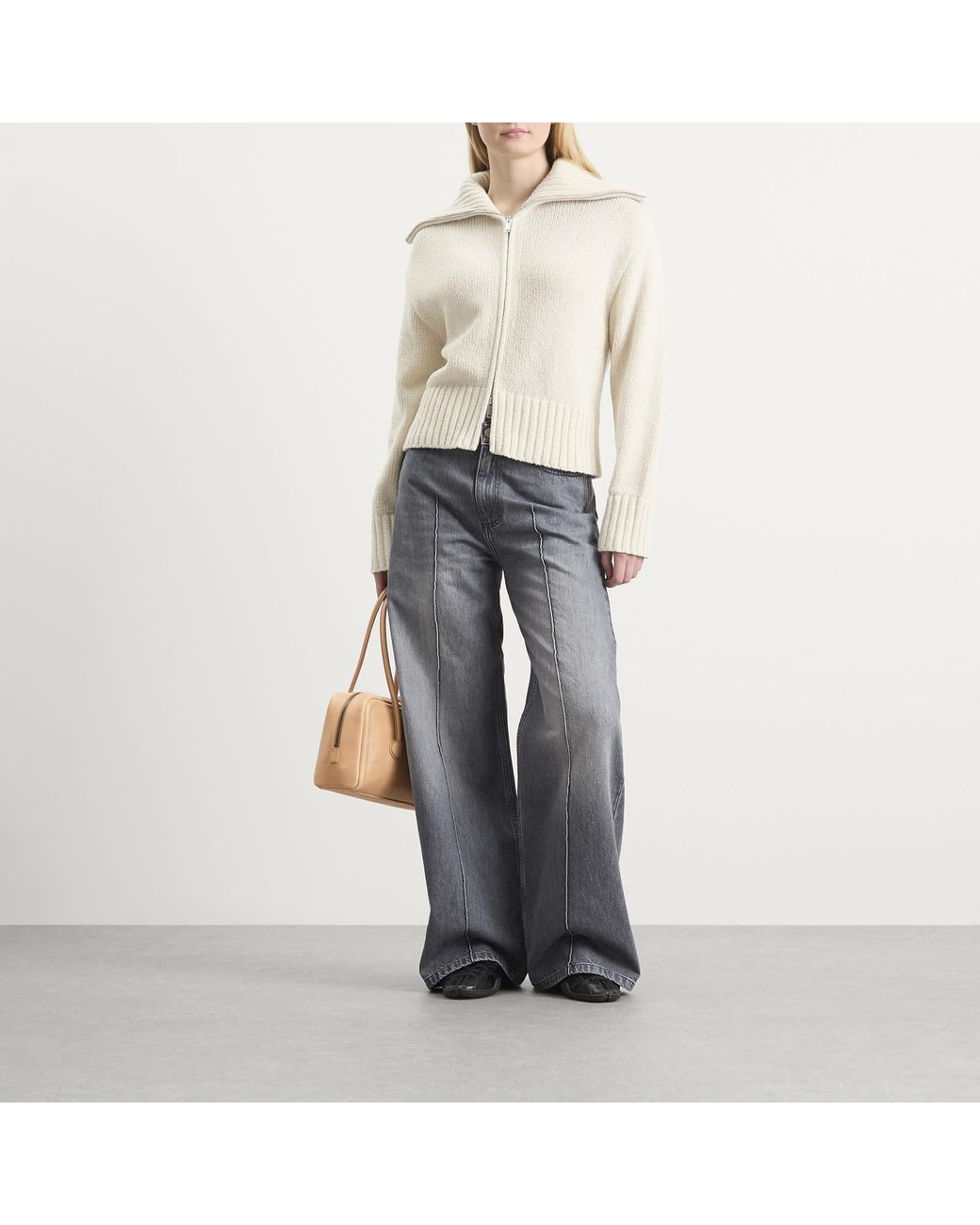 MARGE SHERWOOD Natural Small Soft Boston Bag
